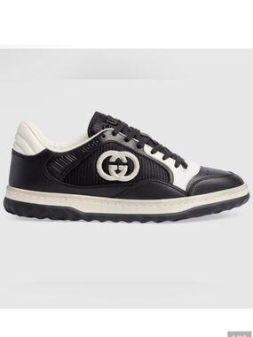GUCCI MAC80 Low Top Sneakers Black and White Size 38 / 8